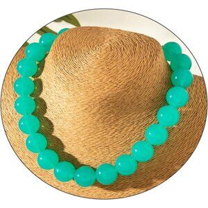 Vibrant Acrylic Beaded Necklace - Adjustable Choker for Effortless Summer Style